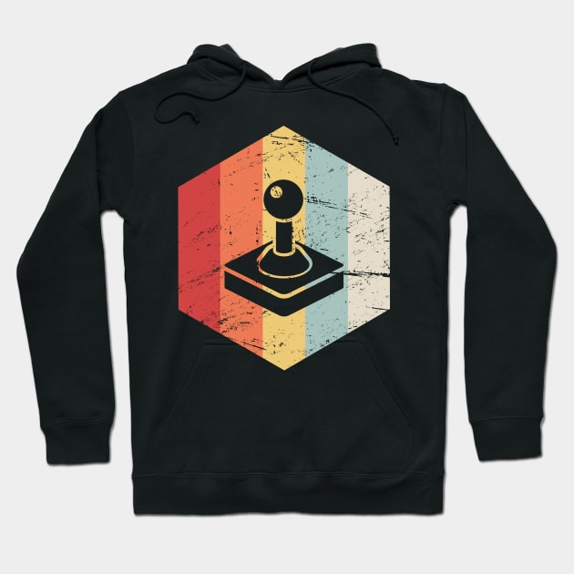 Vintage Arcade Joystick Icon Hoodie by MeatMan